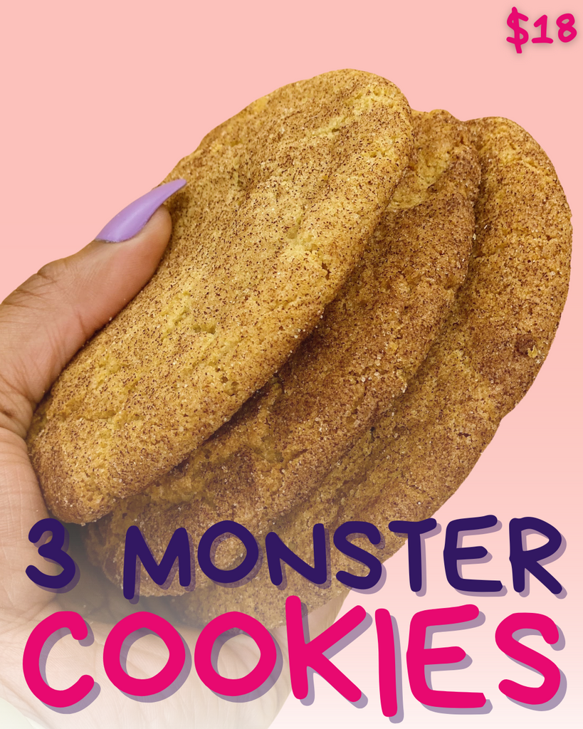 3 pack of monster cookies